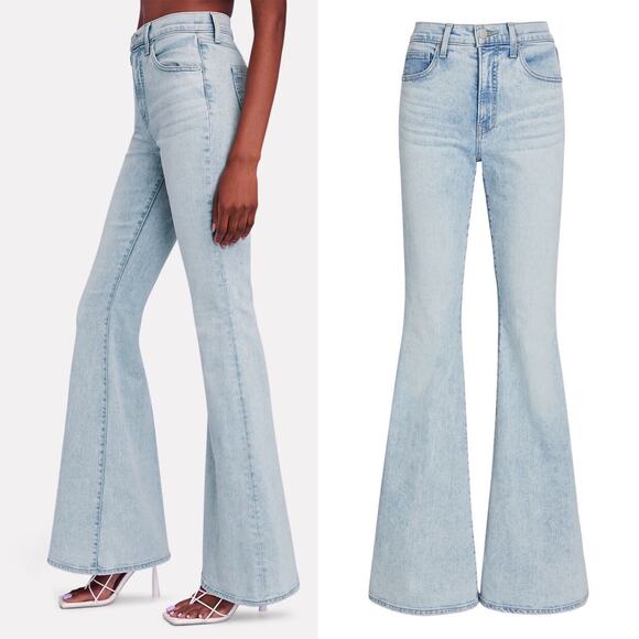 VERONICA BEARD Sheridan Exaggerated Flare Jeans Size 25 High Rise Stretch Chic - Picture 3 of 16